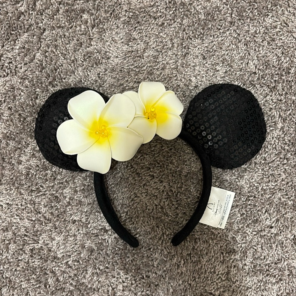 Hawaii Minnie Mouse Ear Headband • Plumeria – Aulani A Disney Resort & Spa